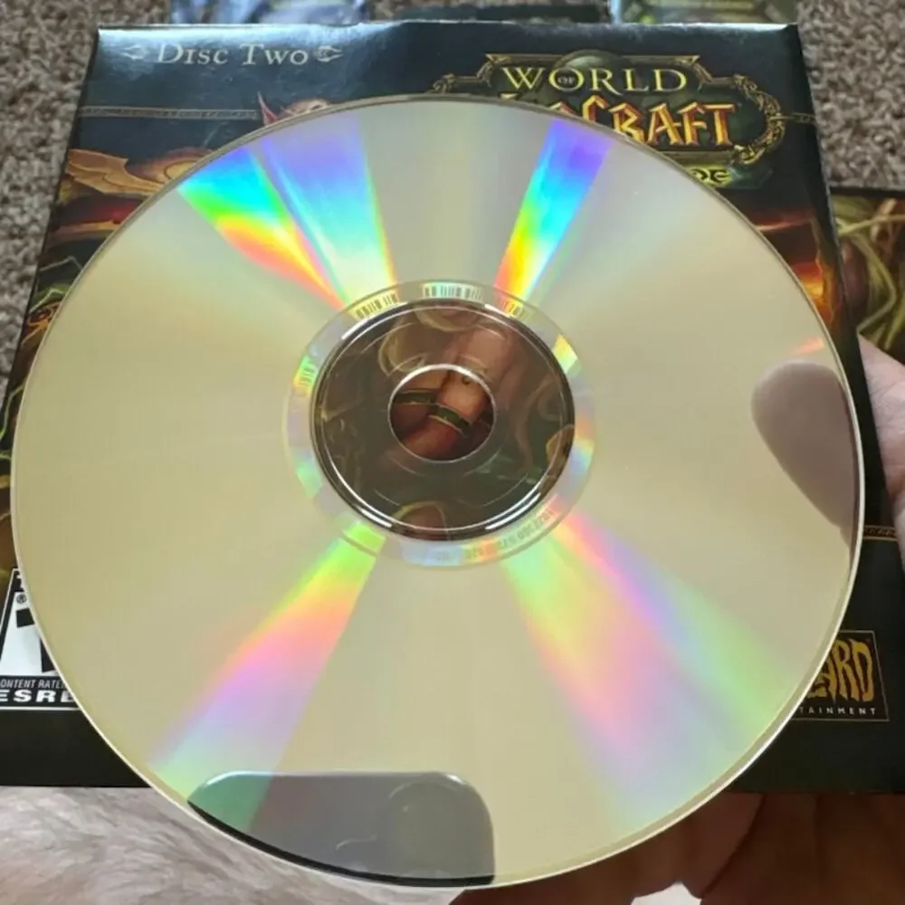 World of Warcraft: Computer Game Lot Original 2004 & The Burning Crusade 2007 PC